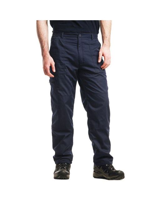 Regatta Blue New Lined Action Trouser (Short) Pants Cotton for men