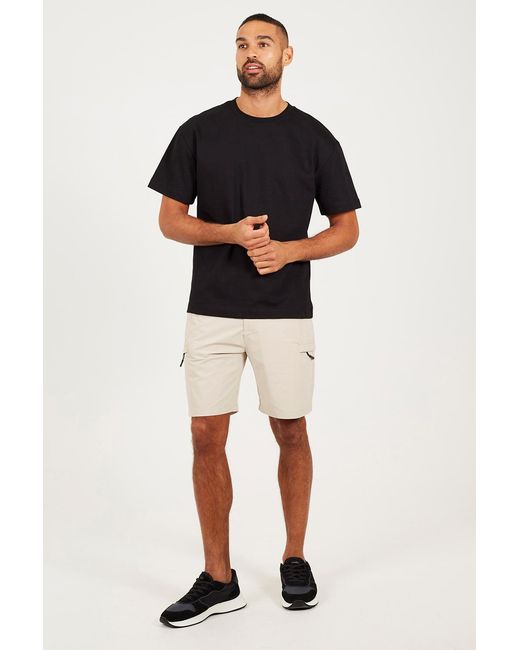 Brave Soul Multicolor Belted Pocket Detail Shorts for men