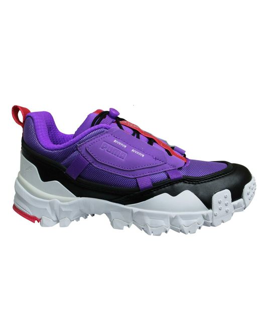 PUMA Purple Trailfox Overland Low Lace Up Trainers 369824 08 for men