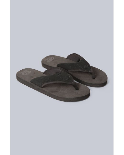 Mountain Warehouse Gray 'Jekyl' Flip Flops Lightweight Slip-On Sandals With Soft Padded Upper Straps for men