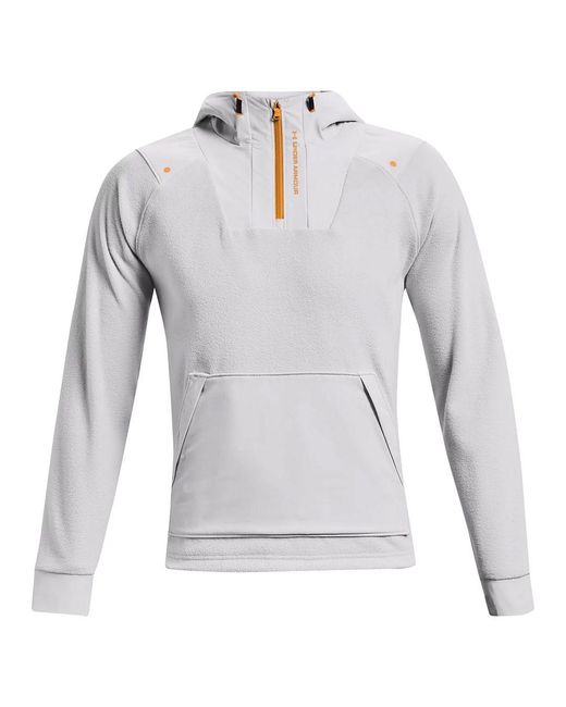 Under Armour Gray Rush Fleece Hoodie for men
