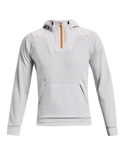 Under Armour Gray Rush Fleece Hoodie for men