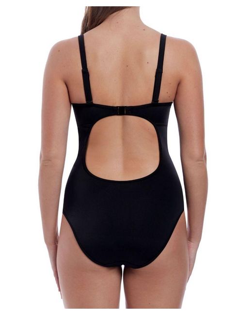 Freya Black Remix Padded Convertible Plunge Swimsuit Nylon