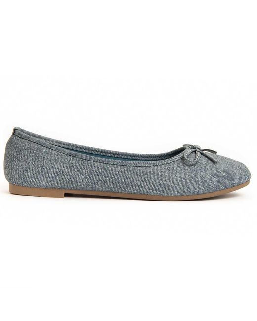 Montevita Blue Ballet Flats Balleri7