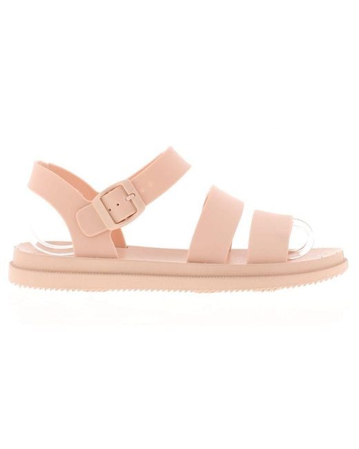 Wynsors Pink Strappy Flat Sandals Florrie Light