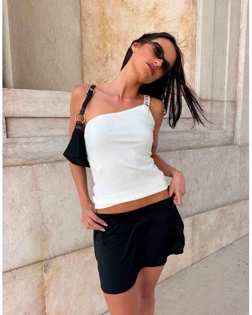 Labelrail Gray X Barbara Ines Skirt Overlay Shorts