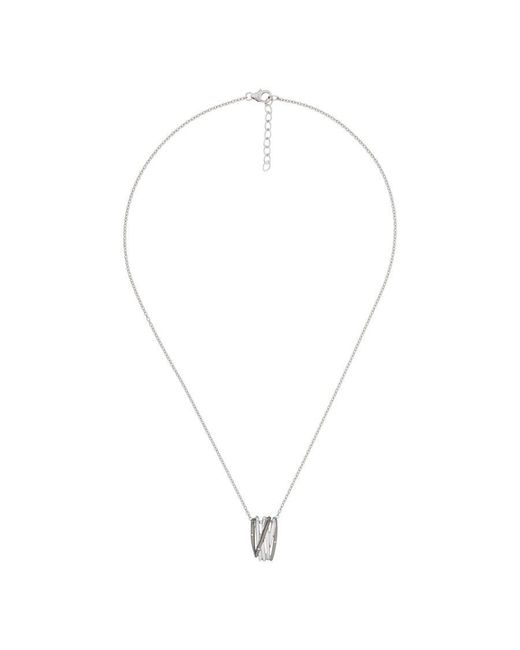 Orphelia Metallic 925 Sterling Chain With Pendant