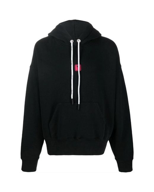 Palm Angels Black Bold Pxp Logo Hoodie for men