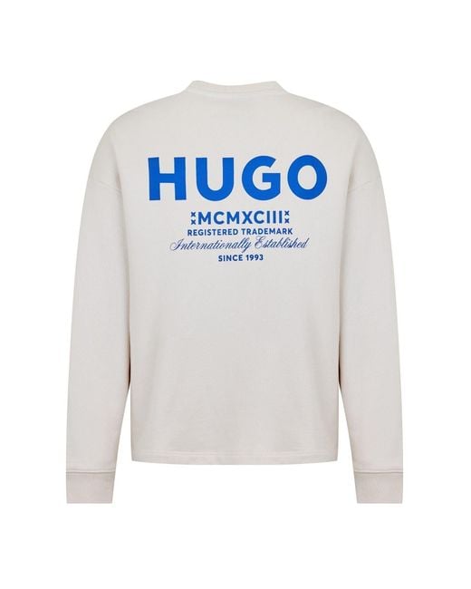 HUGO White Sweatshirt for men