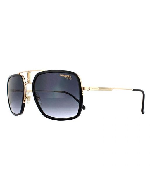 Carrera Blue Aviator Dark Gradient Sunglasses Metal for men