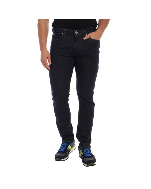 Emporio Armani Black Slim Fit Trousers 3L1J06 for men