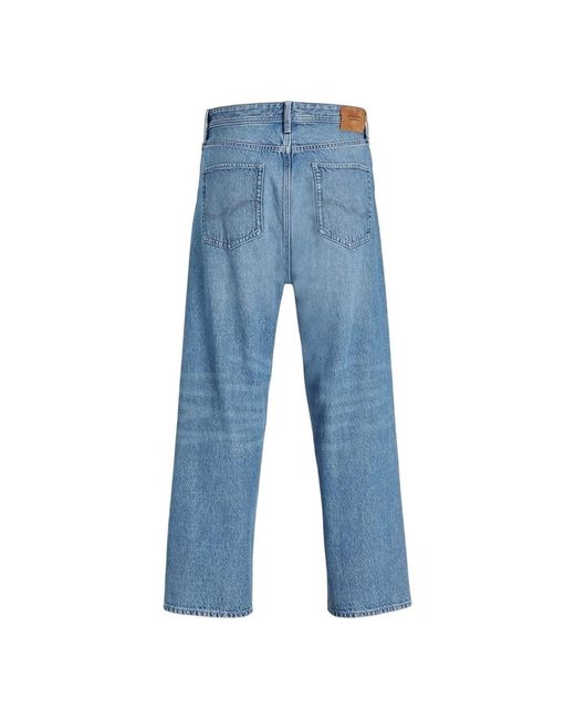 Jack & Jones Blue And 192 Denim High Rise Baggy Jeans Denim) for men