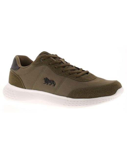 Lonsdale Green Trainers Kinross Lace Up for men