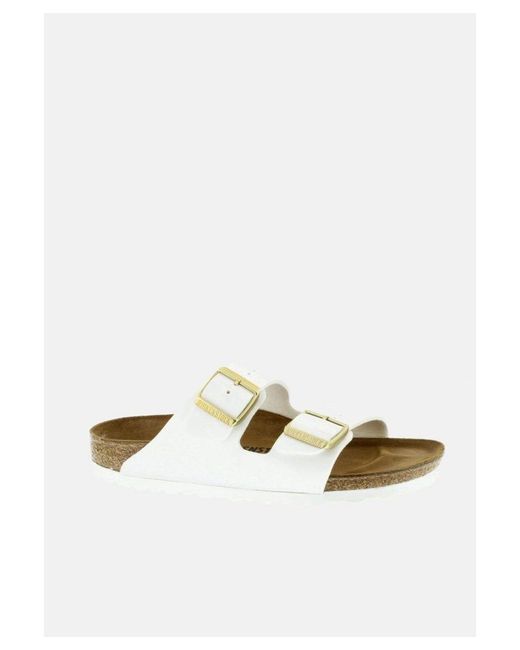 Birkenstock White Arizona Narrow Fit Patent 1005294 Canvas