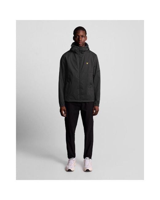 Lyle & Scott Black And Windbreaker Full Zip Up Jacket for men