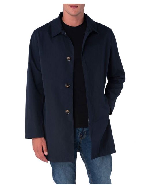 Harry Brown London Blue Harry London Single Breasted Trench Coat for men