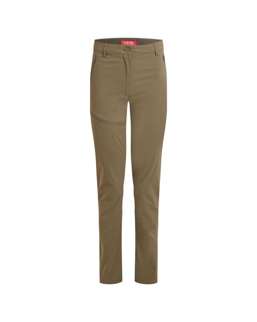 Craghoppers Green Ladies Pro Iii Nosilife Hiking Trousers (Wild)