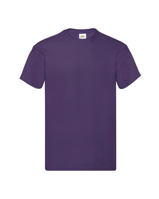 Fruit Of The Loom "Original" T-Shirt Für Herren (Violett) in Purple für Herren