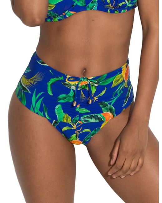 Pour Moi Blue 24905 Santa Cruz High Waist Bikini Brief