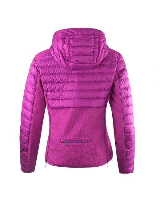 Parajumpers Purple Kym Deep Orchird Hooded Down Jacket Polyamide