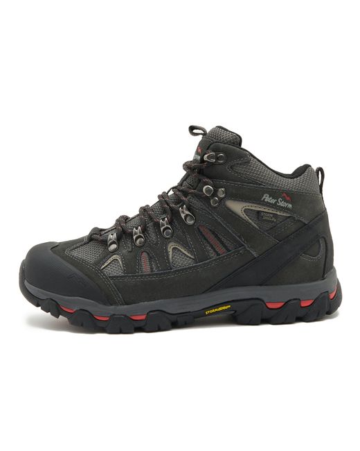 Peter Storm Black Arnside Ii Waterproof Walking & Hiking Mid Boot With Stormgrip Outsole for men