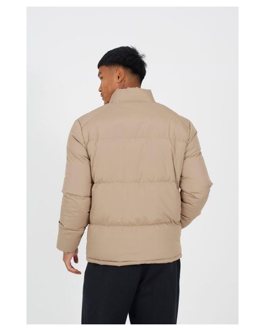 Brave Soul Natural Funnel Neck Padded Jacket for men