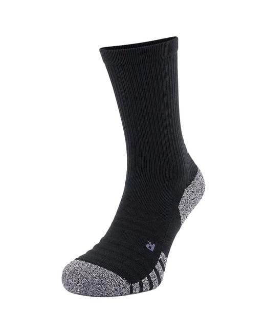Under Armour Black 1-Pack Grip Crew Socks for men