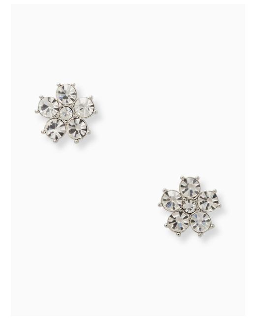 Kate Spade Metallic Flower Studs