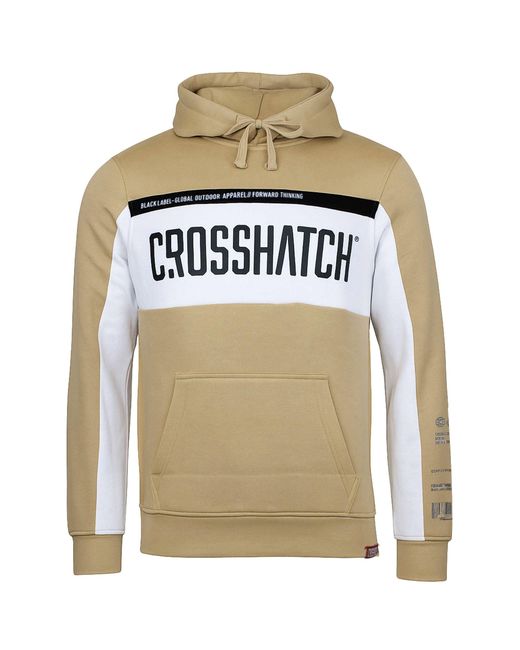 Crosshatch Gray Panel Hoodie Cotton for men