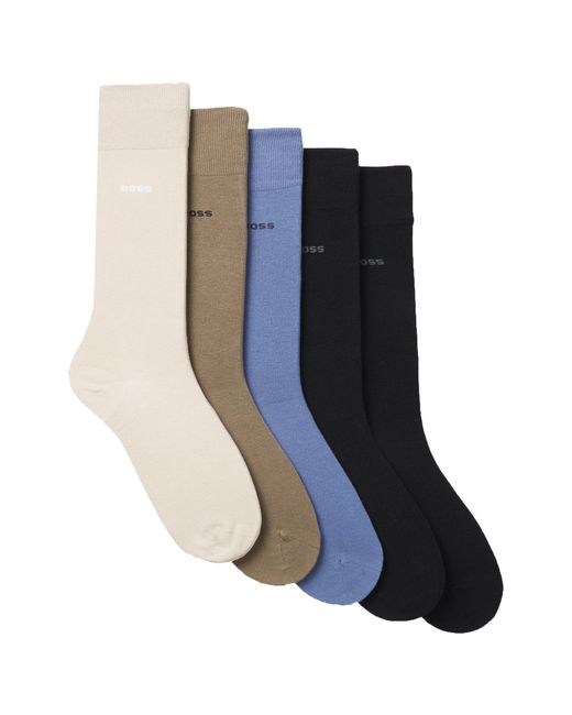 Boss Blue 5 Pack Rs Business Socks for men