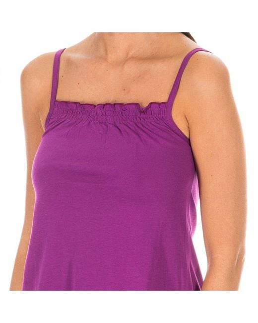 Armand Basi Purple Ruffled Tank Top Adm0097