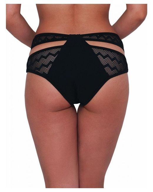 Curvy Kate Black Hi Voltage Strappy Mini Bikini Brief