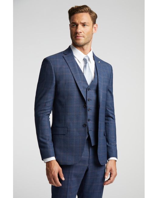 Ted Baker Blue Andes Plain Slim Jacket for men