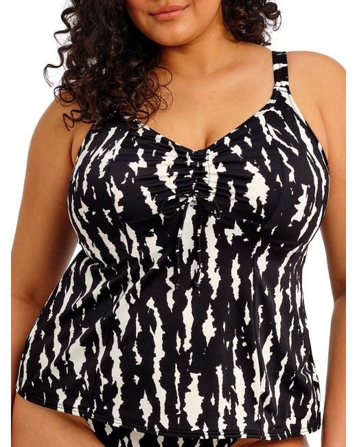 Elomi Black Echo Shell Tankini Top