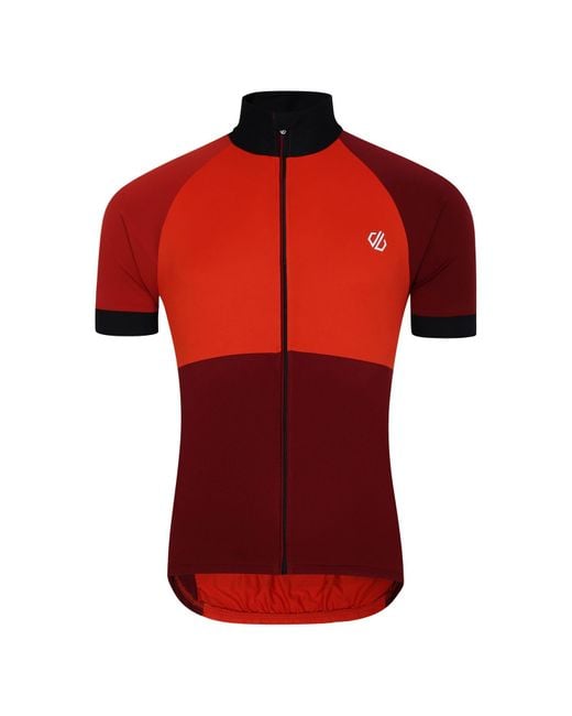 Dare 2b Red Protraction Iii Cycling Jersey for men