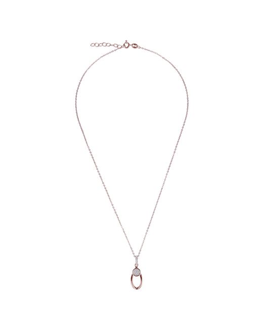 Orphelia Metallic 'Ambra' 925 Sterling Chain With Pendant