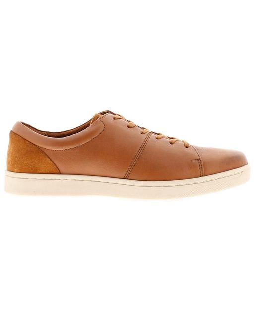 Clarks Brown Kitna Vibe Leather Casual Shoes for men