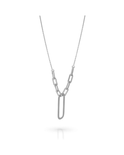 Orphelia Metallic 'Essence' 925 Sterling Necklace
