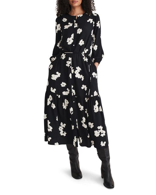 Phase Eight Black Ava Geo Print Midaxi Dress