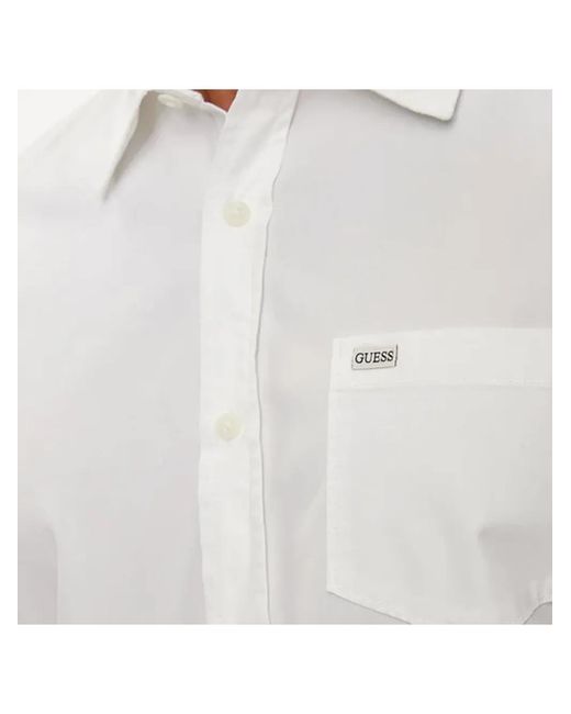 Guess G Classic Overhemd in het White voor heren