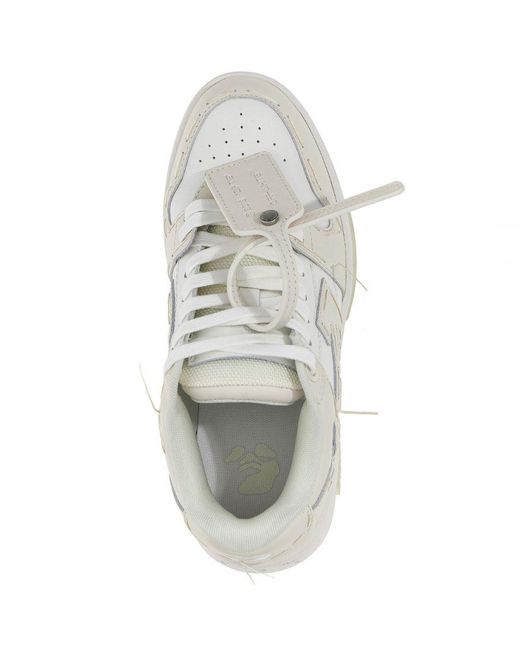 Off-White c/o Virgil Abloh Out Of Office White Leather Sneakers voor heren