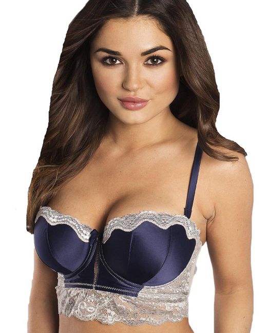 Pour Moi Blue Envy Longline Strapless Bra