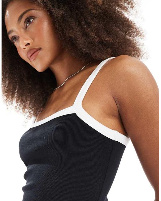 JJXX Black Ribbed Dress