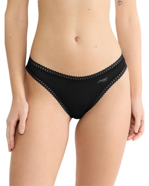 Sloggi Black Go Crush Thongs (3 Pack)