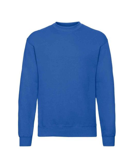 Fruit Of The Loom Blue Adult Classic Drop Shoulder Sweatshirt (Royal)