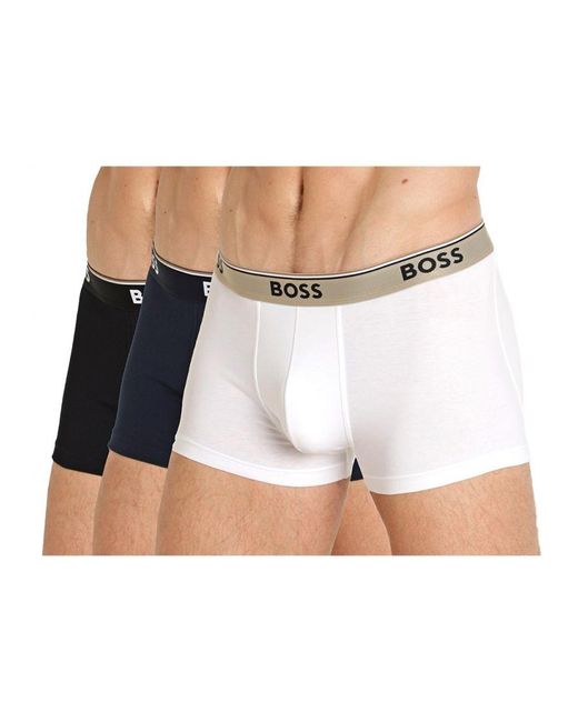 Boss Boxer Pack X3 Onmisbaar in het White voor heren