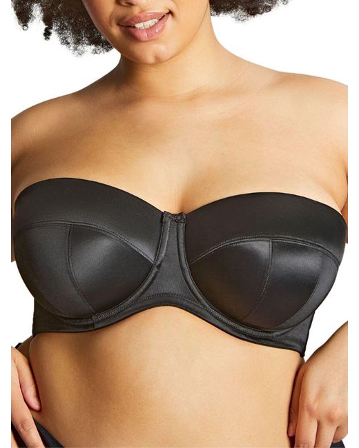 Panache Black Dana Balcony Strapless Bra