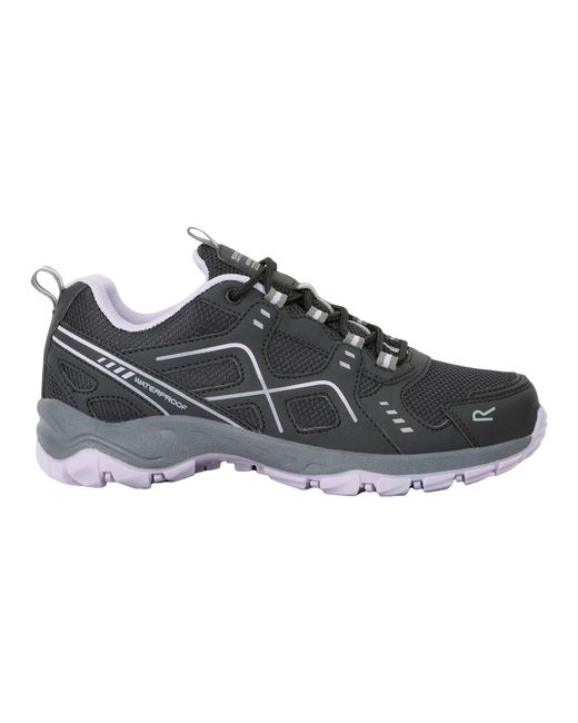 Regatta Black Ladies Vendeavour Walking Shoes (Ash/Lilac Frost)