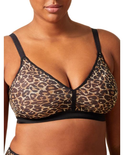 Gossard Black Glossies Leopard Sheer Bralette