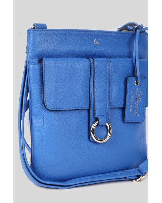 Ashwood Leather Blue 'Heaven' Real Cross Body Bag